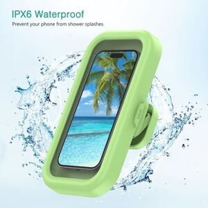 Brand New Green Waterproof Bathroom Phone Wall Mount Holder"**